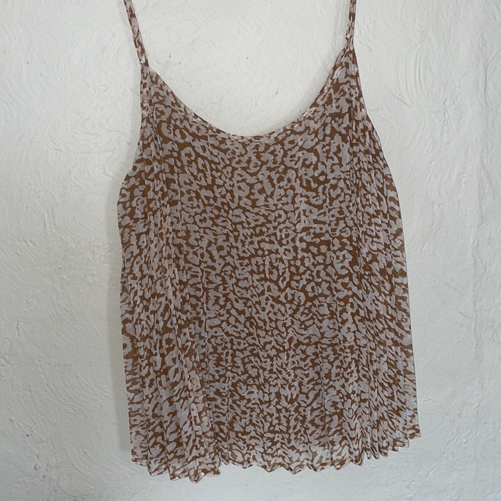 tan chiffon cami